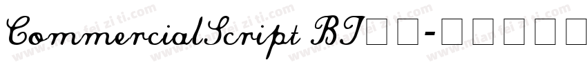 CommercialScript BT字体字体转换